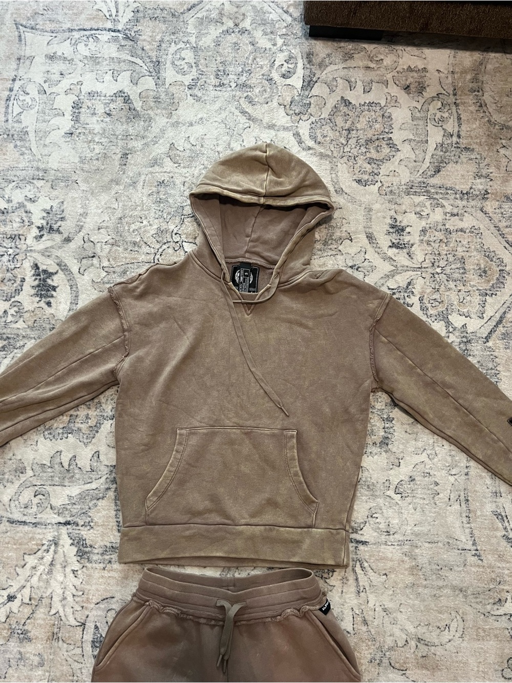 Alphalete Brown Very Terry Hooded Sweatshirt